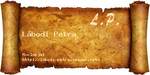 Lábodi Petra névjegykártya
